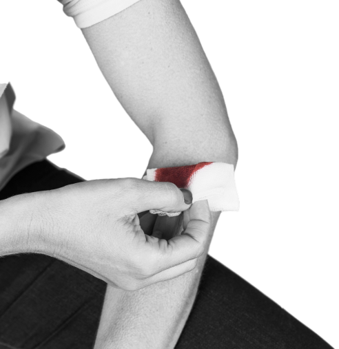 woman-s-hand-holding-medical-bandage-bleeding-wrist Best Wound Care Dressings in Madhapur